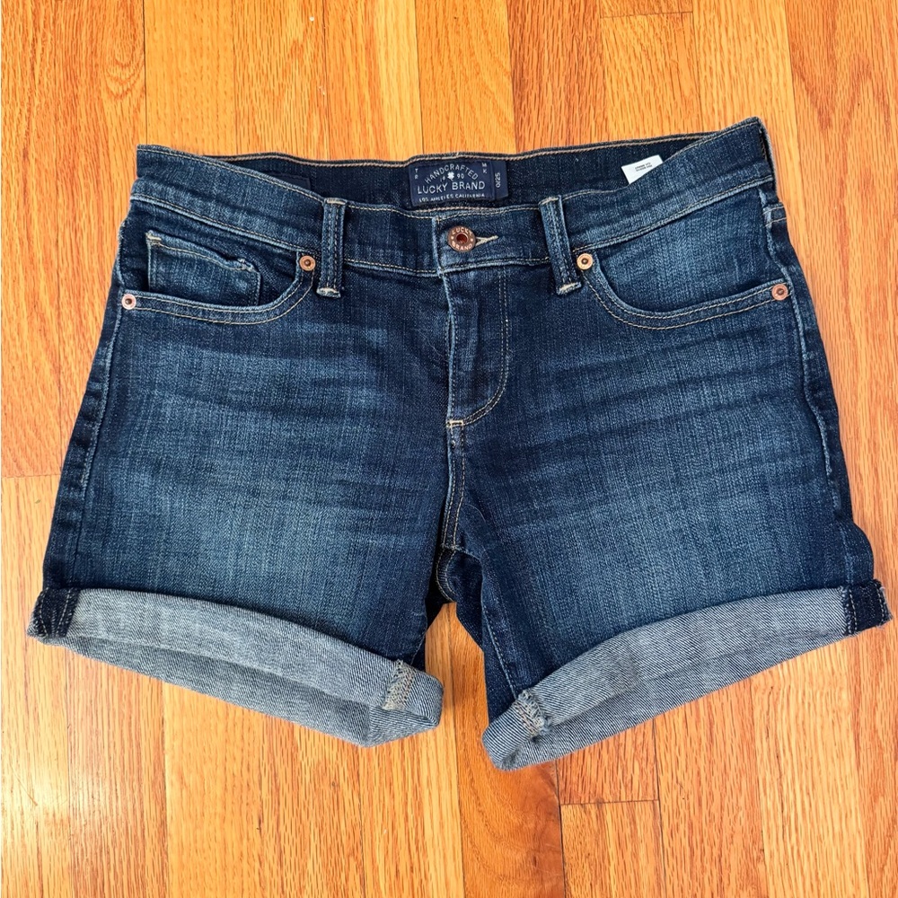 Lucky Brand The Roll Up Denim Shorts Women’s 25 Y2K Festival